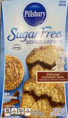 Deluxe Cinnamon Swirl Flavored Sugar Free Quick Bread & Muffin Mix, Deluxe Cinnamon Swirl