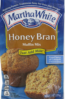 Martha White, Honey Bran Muffin Mix, Honey Bran