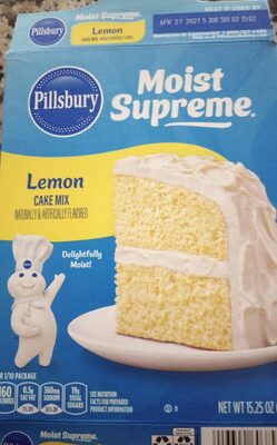 Lemon Flavored Premium Cake Mix, Lemon
