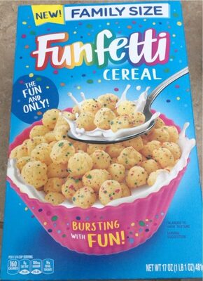Funfetti Cereal Family Size, 17 Oz