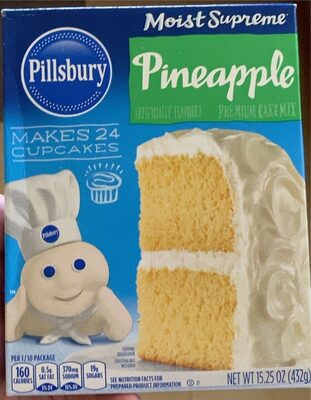 Pineapple Flavored Premium Cake Mix, Pineapple