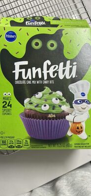 Chocolate Cake Mix With Colored Bits, Chocolate