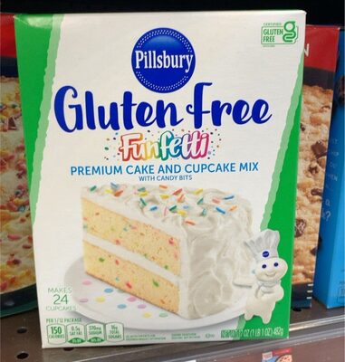 Funfetti Gluten Free Premium Cake And Cupcake Mix With Candy Bits, Funfetti
