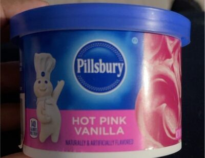 Hot Pink Vanilla Flavored Frosting, Hot Pink Vanilla