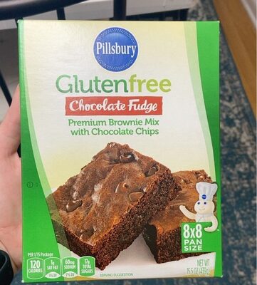 Gluten Free Chocolate Fudge With Chocolate Chips Premium Brownie Mix, Chocolate Chips