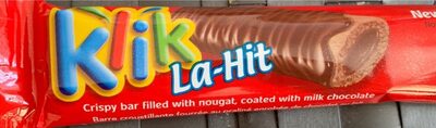 La-Hit Filled With Nougat Coated With Milk Chocolate Crispy Bar, Milk Chocolate