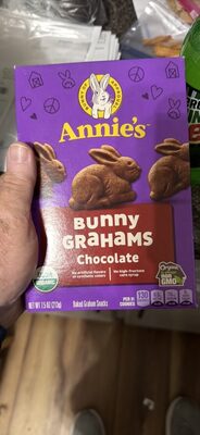 Annie's Organic Chocolate Bunny Grahams Baked Graham Snacks