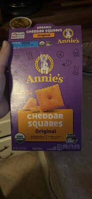 Annie's Organic Cheddar Squares Baked Snack Crackers