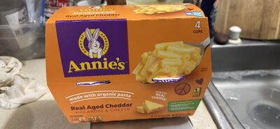 Annie's Real Aged Cheddar Mac N Cheese Microwave Cups 4 Count
