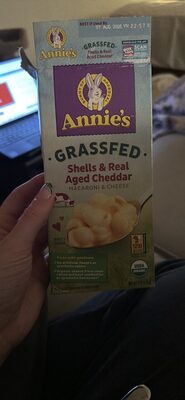 Annie's Organic Grass Fed Shells & Real Aged Cheddar Mac & Cheese