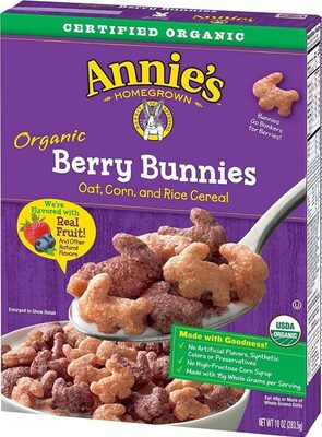 Organic Oat, Corn, And Rice Cereal, Berry