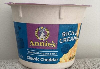 Annie's Deluxe Shells Classic Cheddar Mac N Cheese Microwavable Cup
