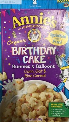Organic Birthday Cake Corn Oat & Rice Cereal
