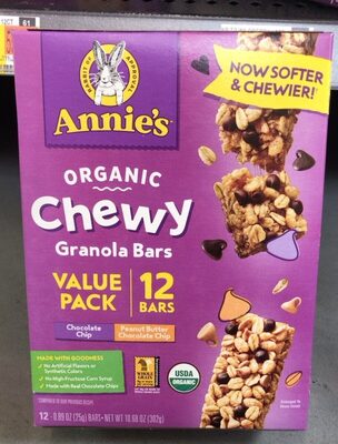 Annie's Organic Chewy Granola Bars Variety Pack 12 Count