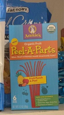 Annie's Organic Fruit Punch Peel-A-Part Fruit Strings 6 Count