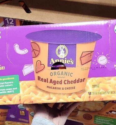 Annie's Organic Real Aged Cheddar Macaroni and Cheese 12 Count