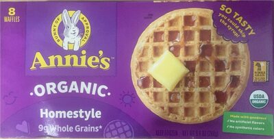 Annie's Organic Homestyle Waffles 8 Count