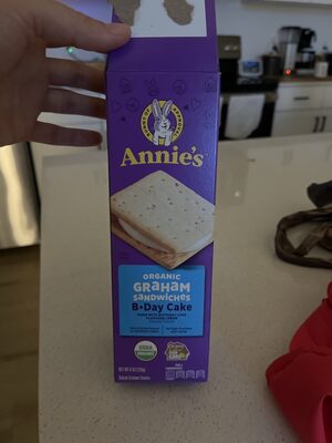 Annie's Organic Birthday Cake Graham Sandwiches