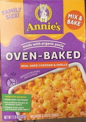 Oven-Baked Real Aged Cheddar & Shells Macaroni & Cheese Dinner, Cheddar