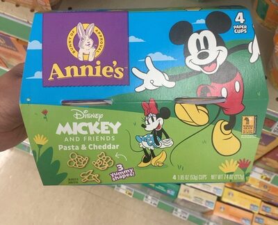 Annie's Mickey and Friends Pasta & Cheddar Microwave Cup 4 Pack