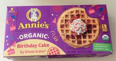 Annie's Organic Birthday Cake Waffles 8 Count
