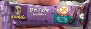 Annie's Organic Drizzle Chocolate Chip Granola Bars 5 Count