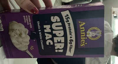 Annie's SUPER! MAC Shells & White Cheddar Macaroni & Cheese Made with Organic Pasta