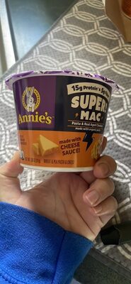 Annie's Super Mac! Real Aged Cheddar Macaroni and Cheese Micro Cup 4 Count