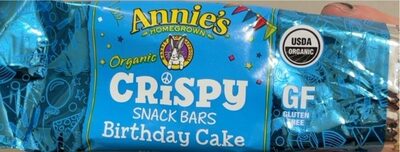 Annie's Organic Birthday Cake Crispy Snack Bar