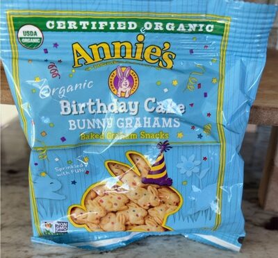 Birthday Cake Organic Bunny Grahams Baked Graham Snacks, Birthday Cake