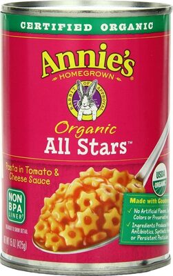 Annie's Organic All Stars Canned Pasta