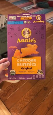 Annies Organic Cheddar Bunnies Baked Kid Snack Crackers