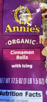Annie's Organic Cinnamon Rolls With Icing 5 Count
