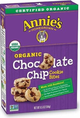 Annie's Homegrown Organic Chocolate Chip Cookie Bites