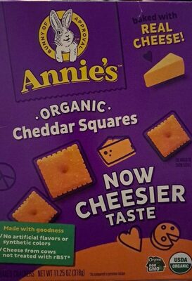 Annie's Organic Cheddar Squares Baked Snack Crackers