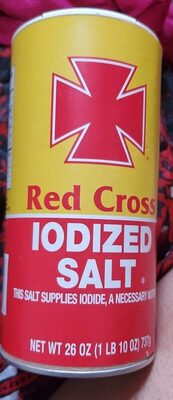 Diamond Crystal, Red Cross, Iodized Salt