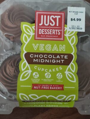 Chocolate Midnight Vegan Cupcakes, Chocolate Midnight