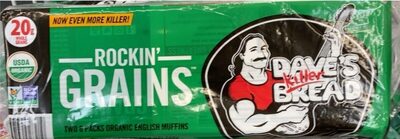 Rockin's Grains Organic English Muffins, Rockin' Grains
