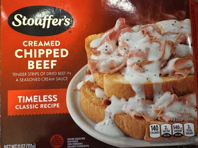 STOUFFERS Frozen Meal Creamed Chipped Beef 11oz Box