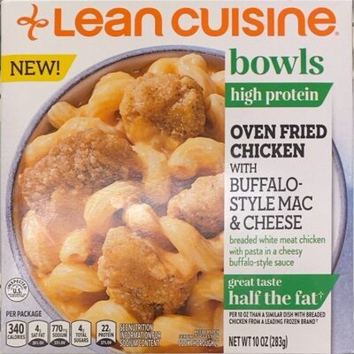 Oven Fried Chicken With Buffalo-Style Mac & Cheese Bowls