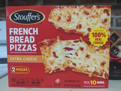 STOUFFER's French Bread Extra Cheese Pizza Frozen Entre 11.75oz Box