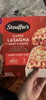 STOUFFER's Large Family Size Lasagna with Meat Sauce Frozen Entre 57oz