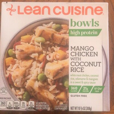 Mango Chicken With Coconut Rice White Meat Chicken, Coconut Rice, Edamame & Mangoes In A Sweet & Spicy Sauce, Mango Chicken With Coconut Rice