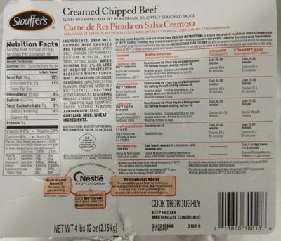 Stouffer's Creamed Chipped Beef 76 ounces