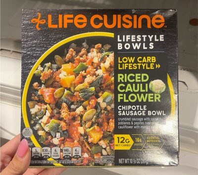 Spicy Sausage & Riced Cauliflower Lifestyle Bowls