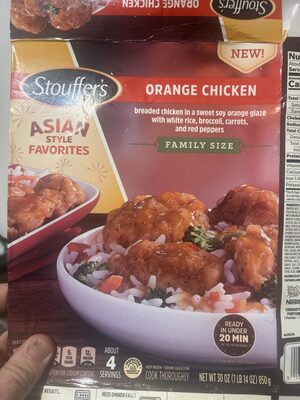 STOUFFER's Family Size Orange Chicken Frozen Entre 30oz Box