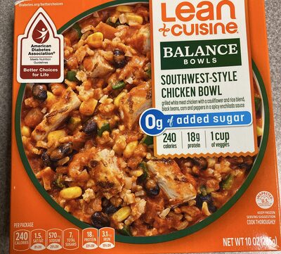 DISCONTINUED_LEAN CUISINE Frozen Meal Southwest Style Chicken Bowl 10oz Package