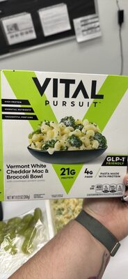 Life Cuisine Veggie Lovers Vermont White Cheddar Mac & Broccoli Bowl, 9 1/2 Oz
