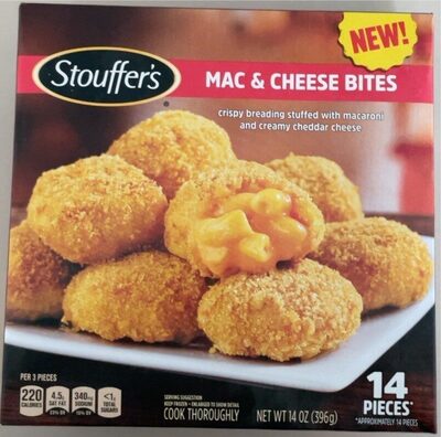 Mac & Cheese Bites Crispy Breading Stuffed With Macaroni And Creamy Cheddar Cheese, Mac & Cheese Bites