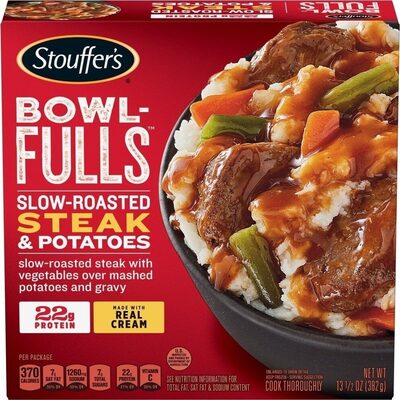 Stouffers BOWL-FULLS Slow-Roasted Steak and Potatoes Frozen Entre